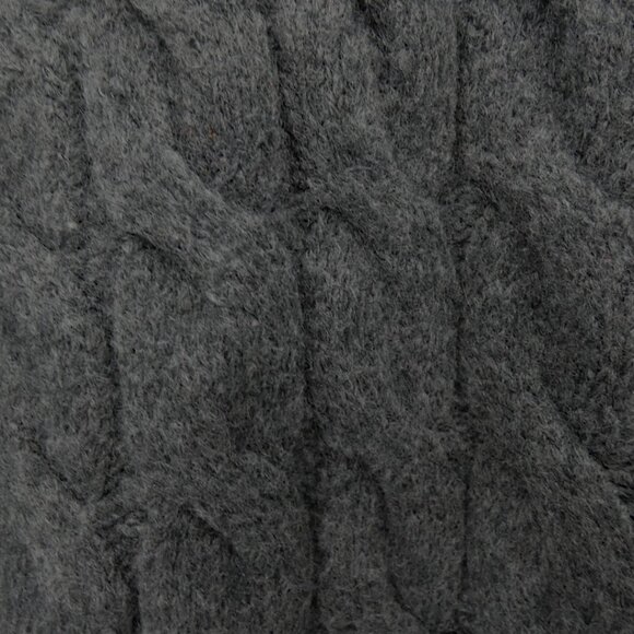 Express Men’s Gray Fisherman Cable Knit Sweater XL Chunky Preppy Classic - Picture 6 of 6